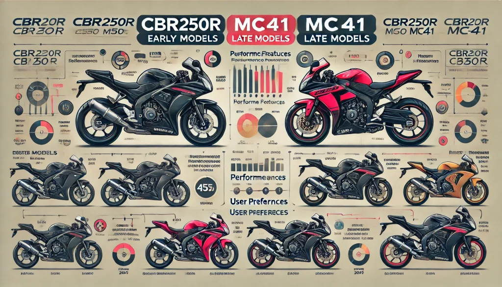 CBR250R MC41の前期と後期の違いを徹底解説！性能とデザインの比較 - MOTORCYCLE PLAZA